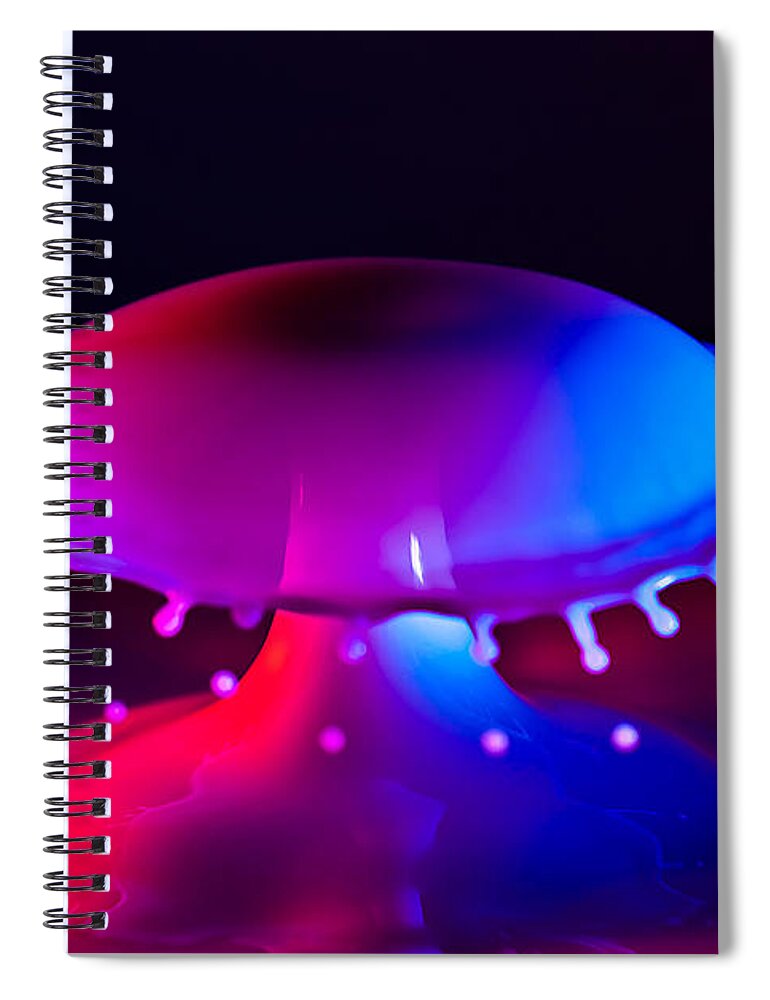 Splash Spiral Notebook featuring the photograph Splash Dome by Anthony Sacco