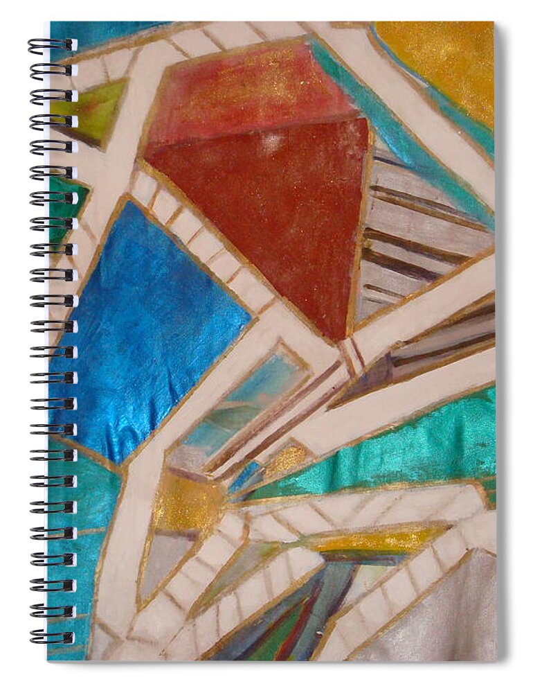 Land Scape Spiral Notebook featuring the painting Tuscany Sienna by Fereshteh Stoecklein