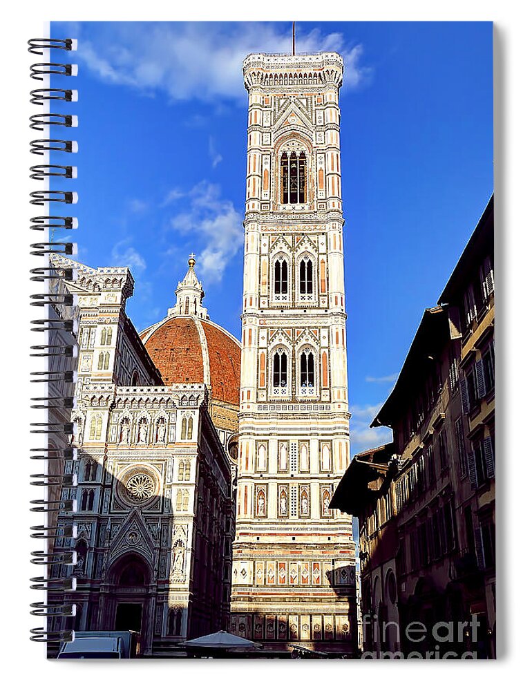 The Spiral Notebook featuring the photograph 0820 The Basilica di Santa Maria del Fiore - Florence Italy by Steve Sturgill