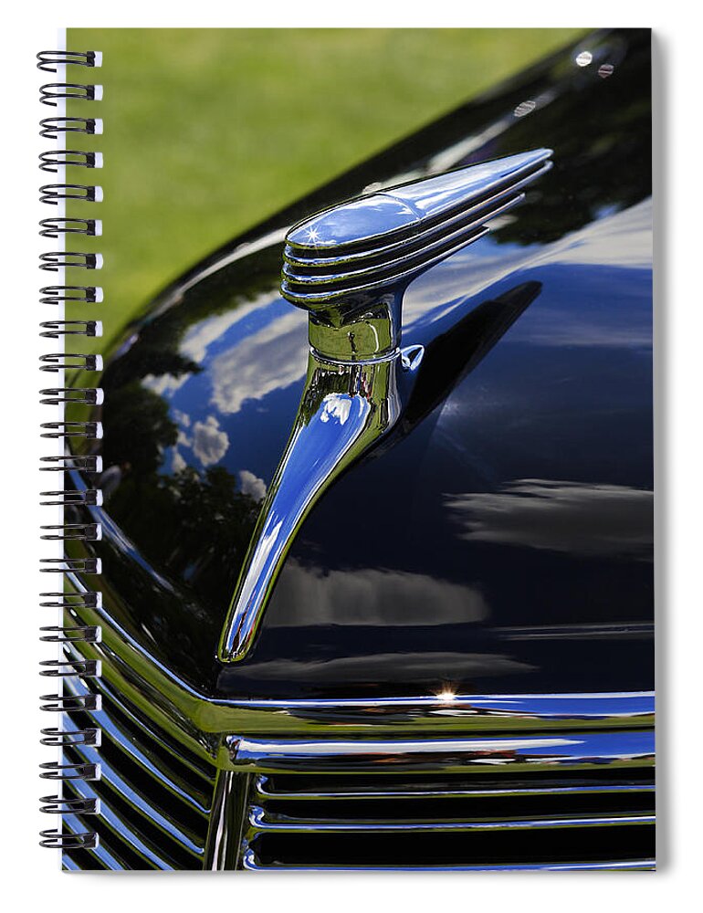 1937 Spiral Notebook featuring the photograph 1937 Ford Model 78 Cabriolet Convertible By Darrin by Gordon Dean II
