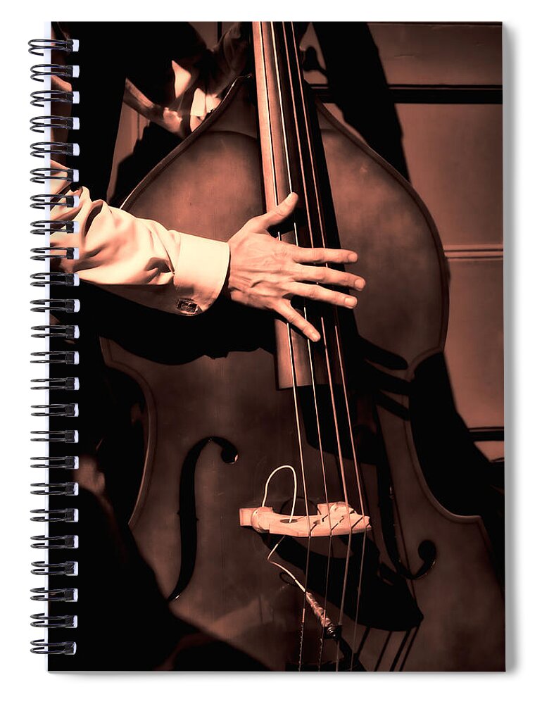 Music Spiral Notebook featuring the photograph A Little Street Music #3 by David Kay