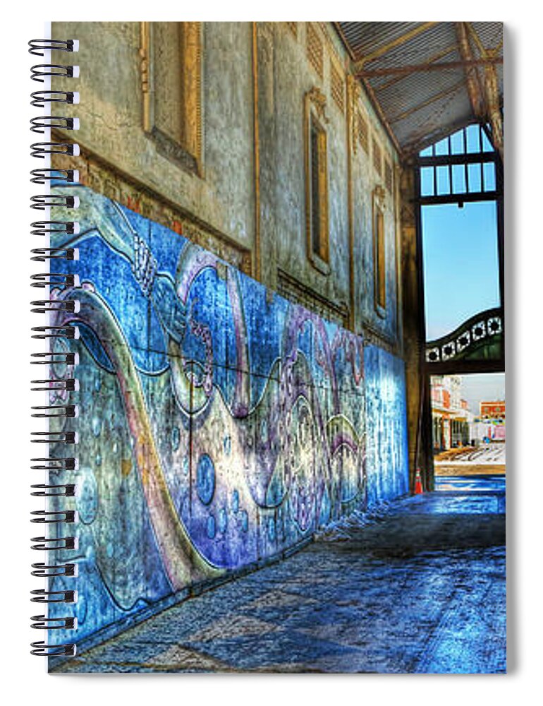 Casino Walkway Spiral Notebook featuring the photograph Asbury Park Casino And Carousel House #1 by Lee Dos Santos