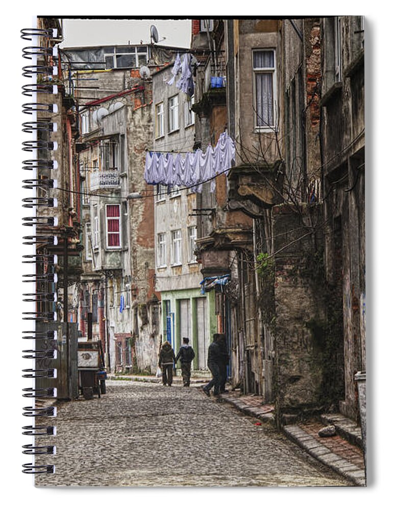 Alley Spiral Notebook featuring the photograph Back Street by Joan Carroll