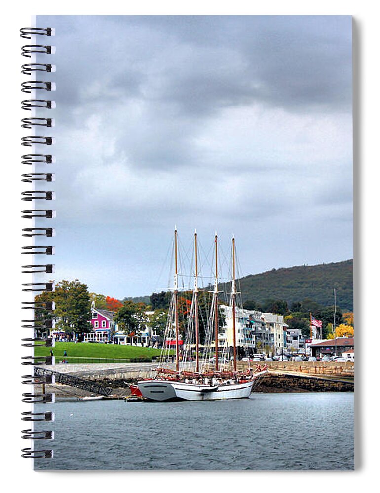 Bar Harbor Spiral Notebook featuring the photograph Bar Harbor Maine #1 by Kristin Elmquist