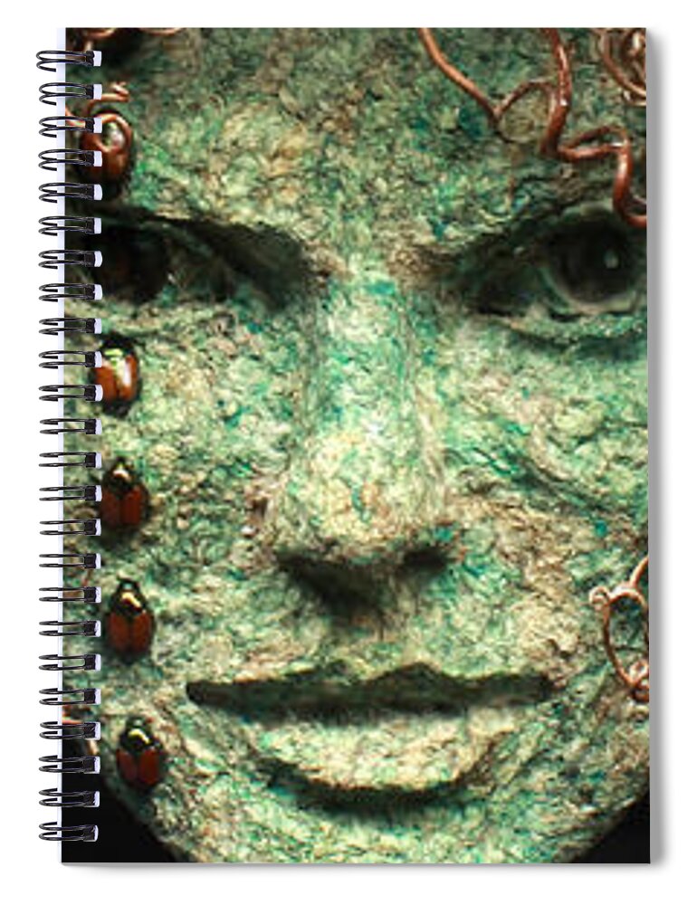 Adam Long Spiral Notebook featuring the relief Believe In Me #2 by Adam Long