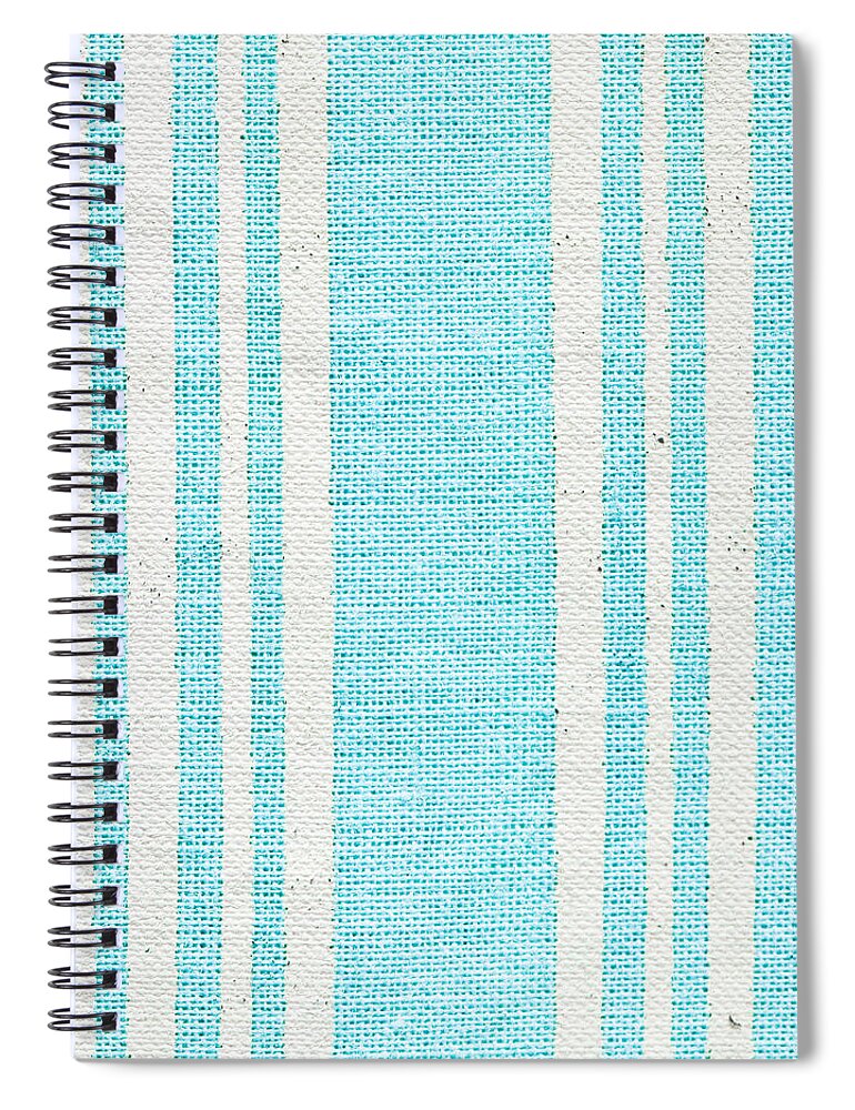 Abstract Spiral Notebook featuring the photograph Blue fabric by Tom Gowanlock