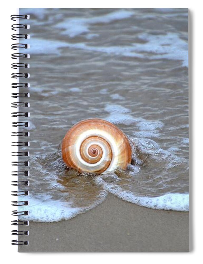 By Spiral Notebook featuring the photograph By the Sea #1 by Bill Cannon