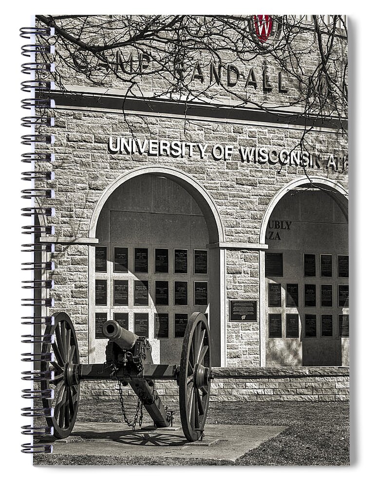 Badger Spiral Notebook featuring the photograph Camp Randall - Madison #4 by Steven Ralser