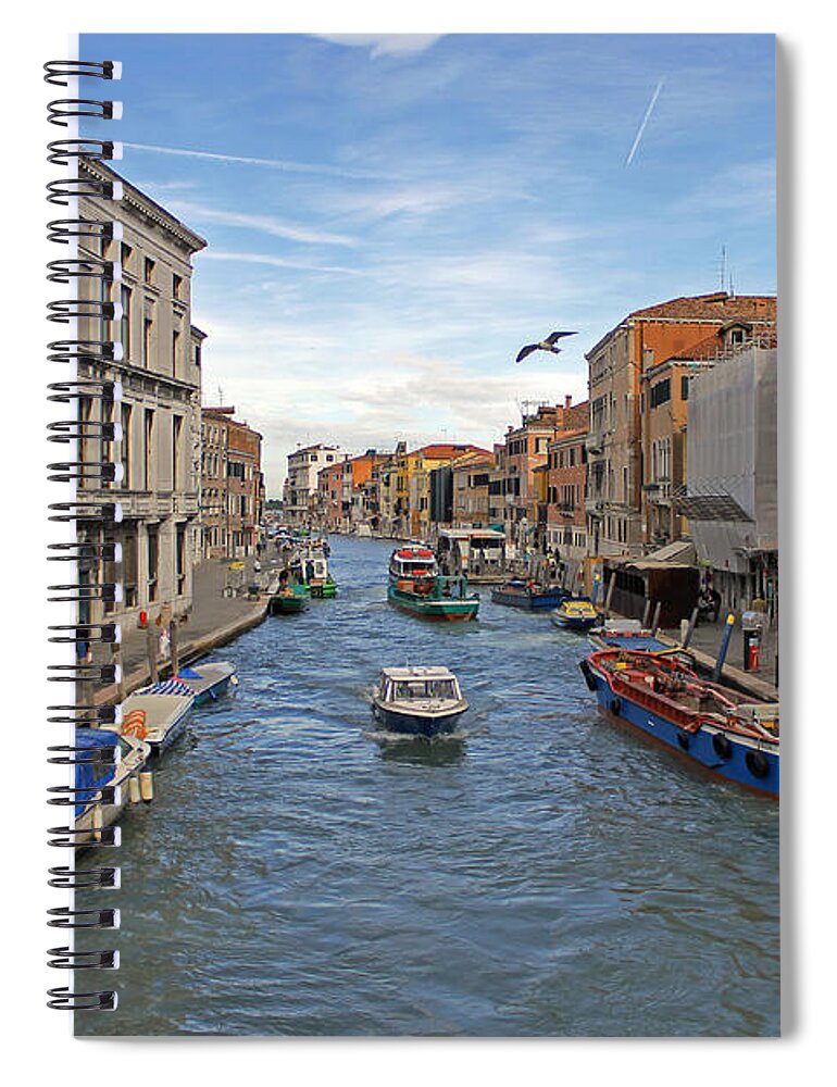 Cannaregio Canal Spiral Notebook featuring the photograph Cannaregio Canal #1 by Tony Murtagh
