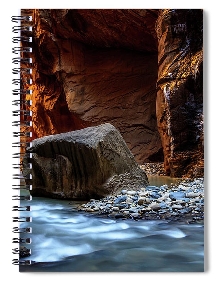 Scenics Spiral Notebook featuring the photograph Canyon #1 by Piriya Photography