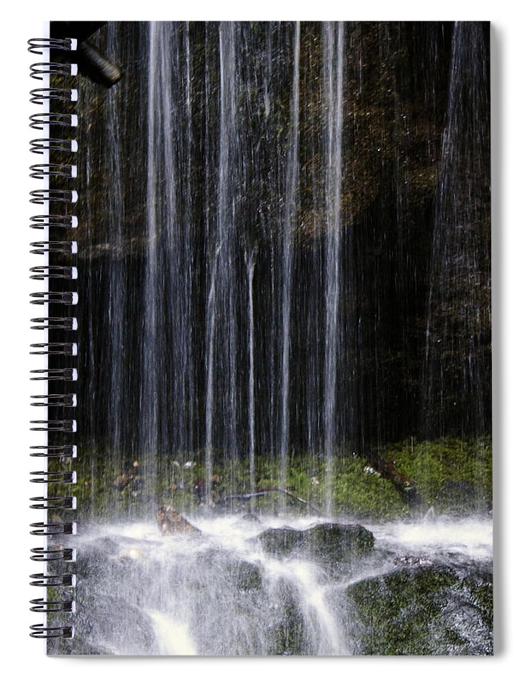 Cascade Falls Spiral Notebook featuring the photograph Cascade Falls #1 by Edward Hawkins II