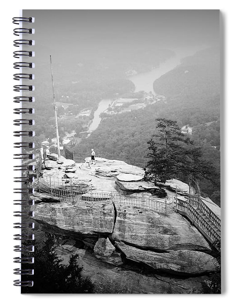 Kelly Hazel Spiral Notebook featuring the photograph Chimney Rock #1 by Kelly Hazel