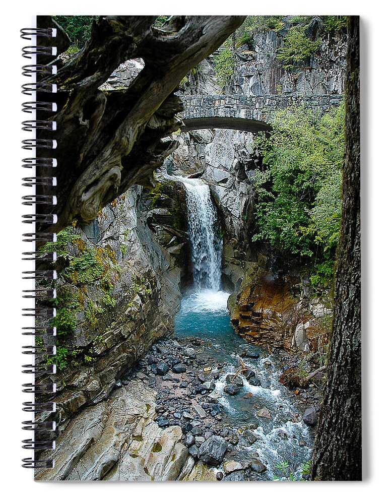 Christine Falls Spiral Notebook featuring the photograph Christine Falls #1 by Joan Wallner