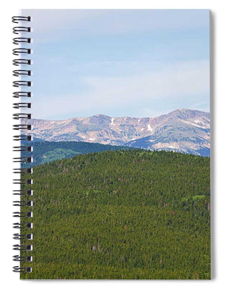 Rocky Mountains Spiral Notebook featuring the photograph Colorado Continental Divide 5 Part Panorama 1 by James BO Insogna