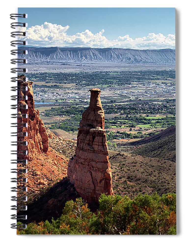 Colorado Spiral Notebook featuring the photograph Colorado National Monument #1 by Farol Tomson