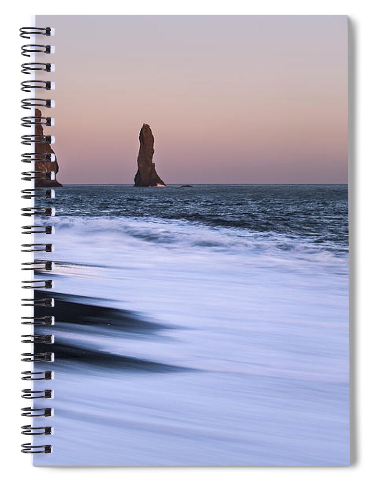 Iceland Spiral Notebook featuring the photograph Come Ashore #1 by Jon Glaser