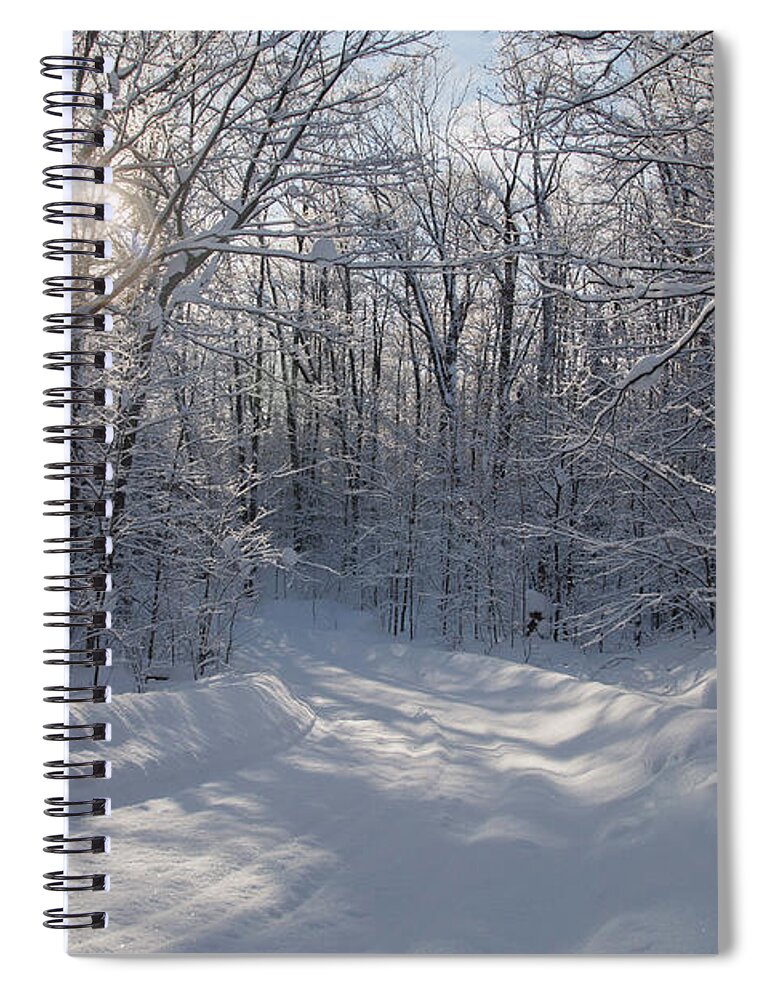 Landscape Spiral Notebook featuring the photograph Cottage Country Winter #1 by Pat Speirs
