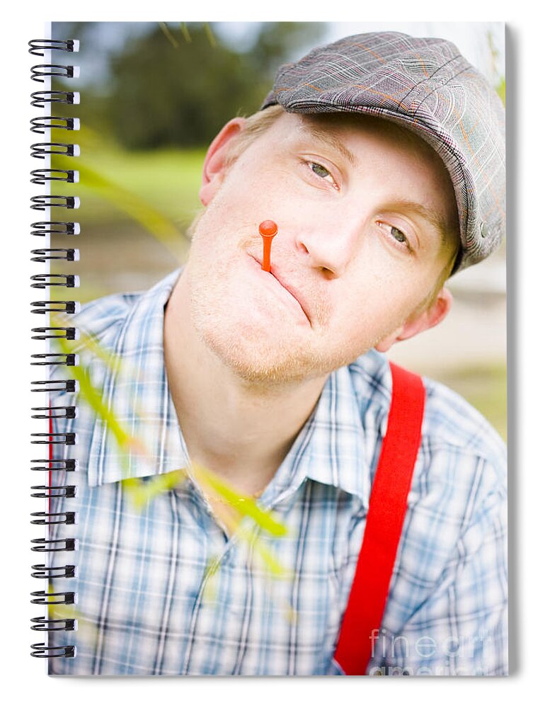 Golf Spiral Notebook featuring the photograph Country Golf by Jorgo Photography