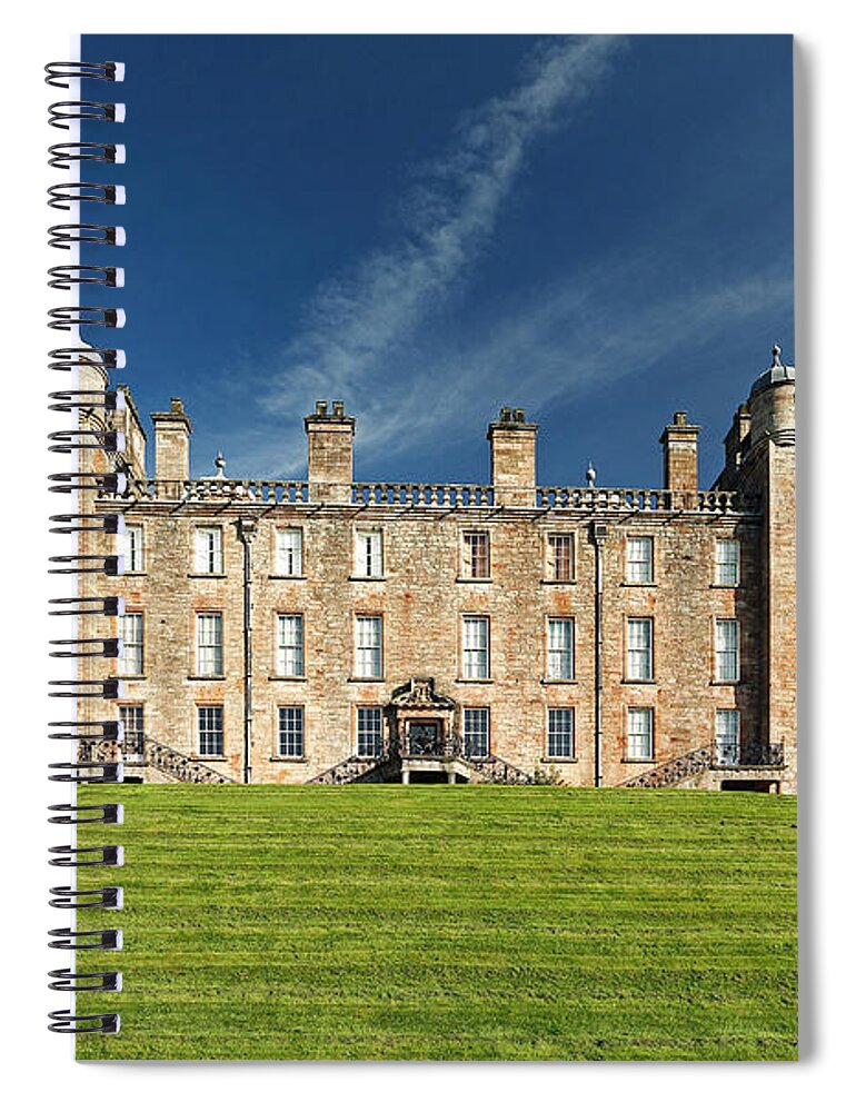 Old Spiral Notebook featuring the photograph Drumlanrig Castle #1 by Grant Glendinning