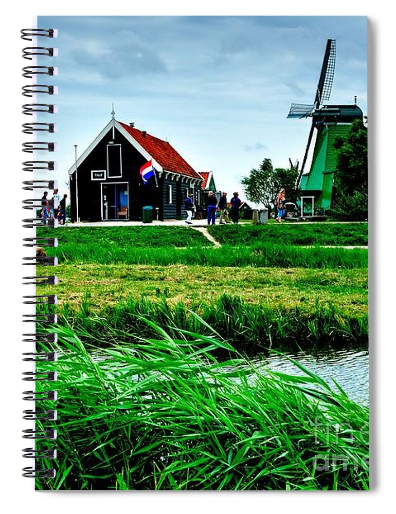 Dutch Spiral Notebook featuring the photograph Dutch Village Farm by Joe Ng