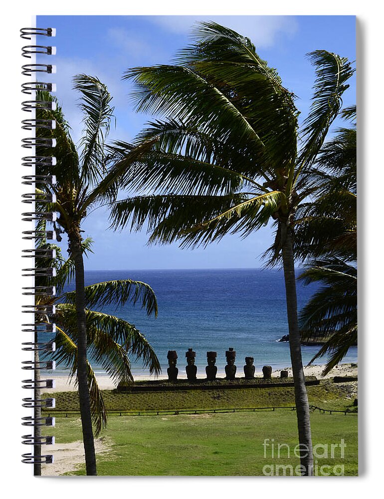 Easter Island Spiral Notebook featuring the photograph Easter Island 14 by Bob Christopher