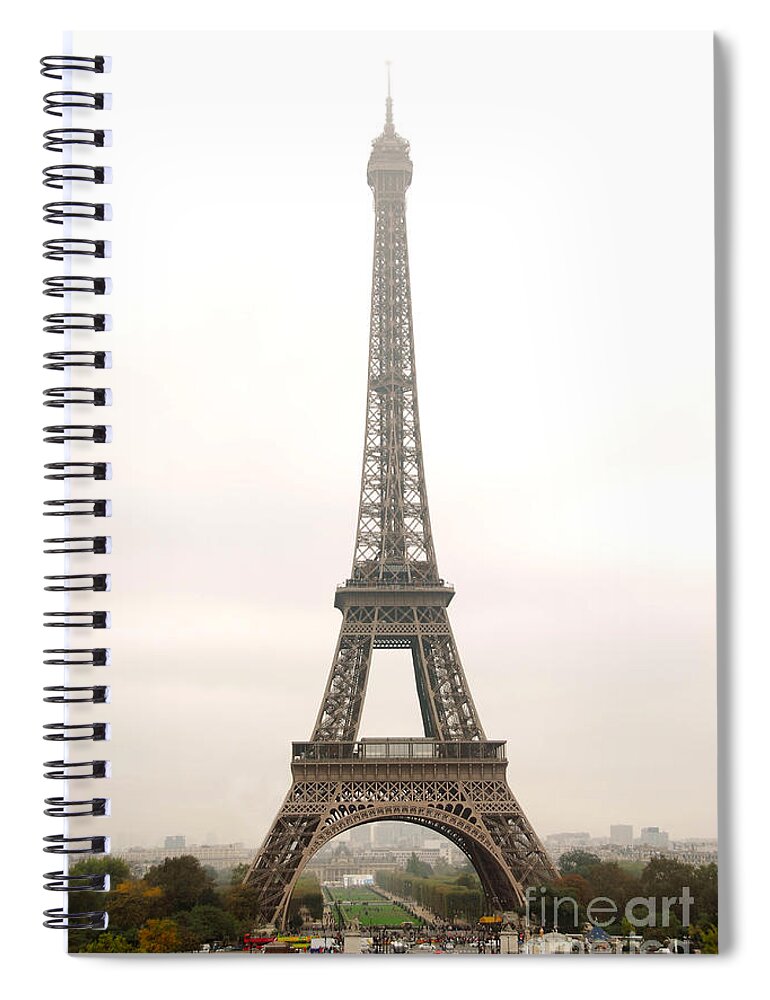 Eiffel Spiral Notebook featuring the photograph Eiffel tower 3 by Elena Elisseeva