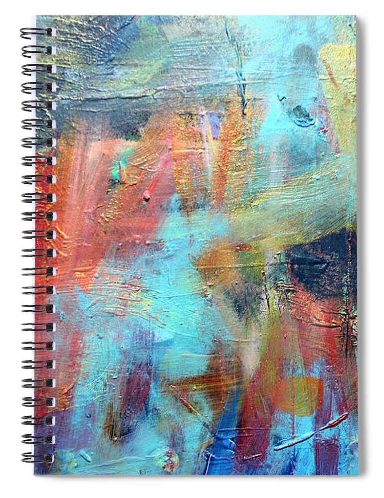 Cross Spiral Notebook featuring the painting Ethereal #1 by Stacey Zimmerman