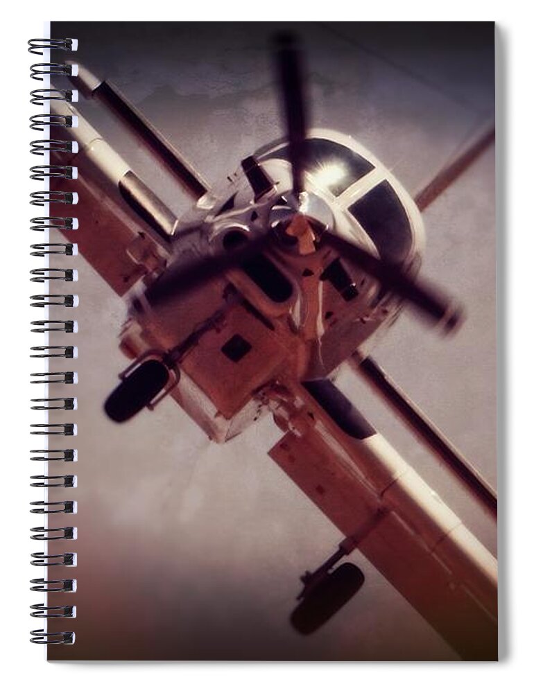 Xstol P-750 Spiral Notebook featuring the photograph Final Approach #1 by Paul Job