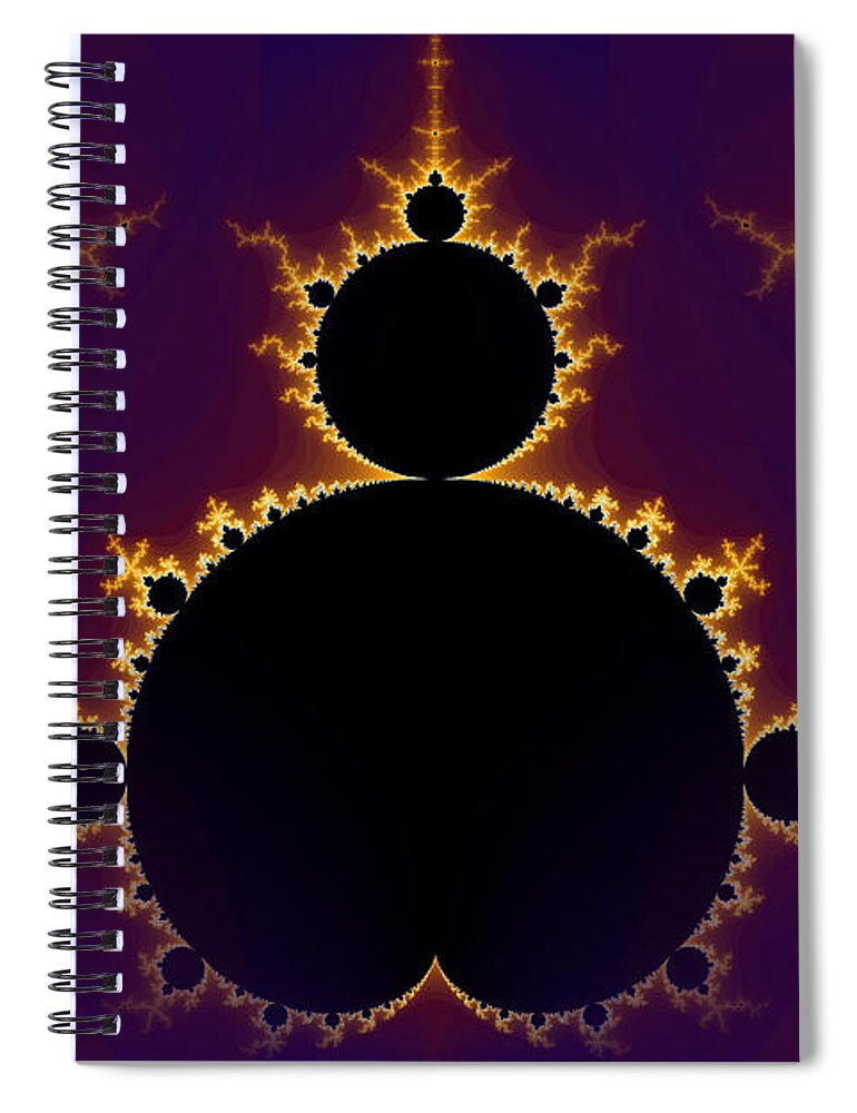 Fractal Spiral Notebook featuring the digital art Fractal Mandelbrot #1 by Henrik Lehnerer