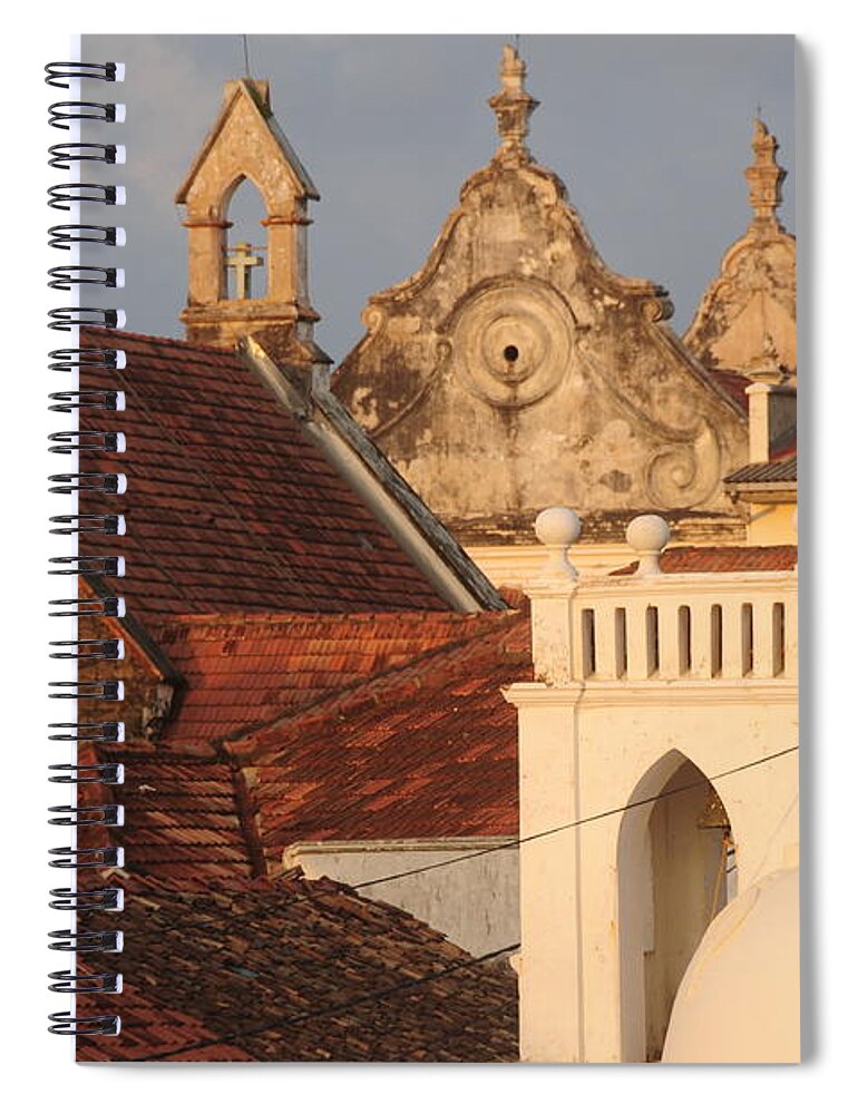 Built Structure Spiral Notebook featuring the photograph Galle Fort, Sri Lanka #1 by Alan lagadu