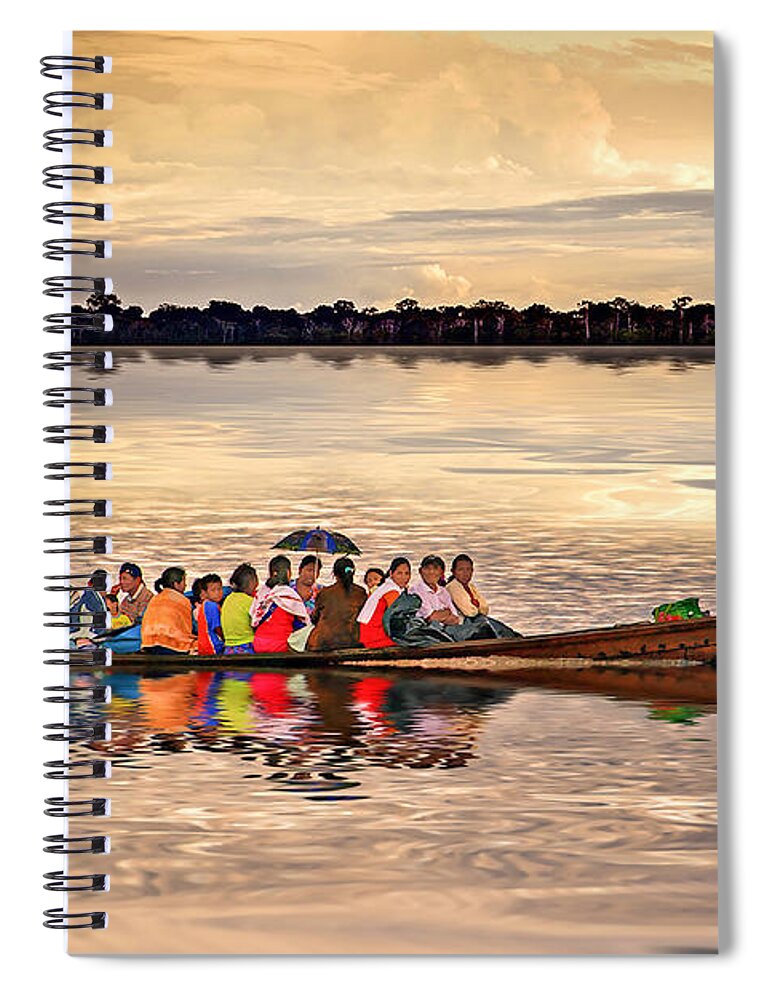 Colombia Spiral Notebook featuring the photograph Colorful Passage by Maria Coulson
