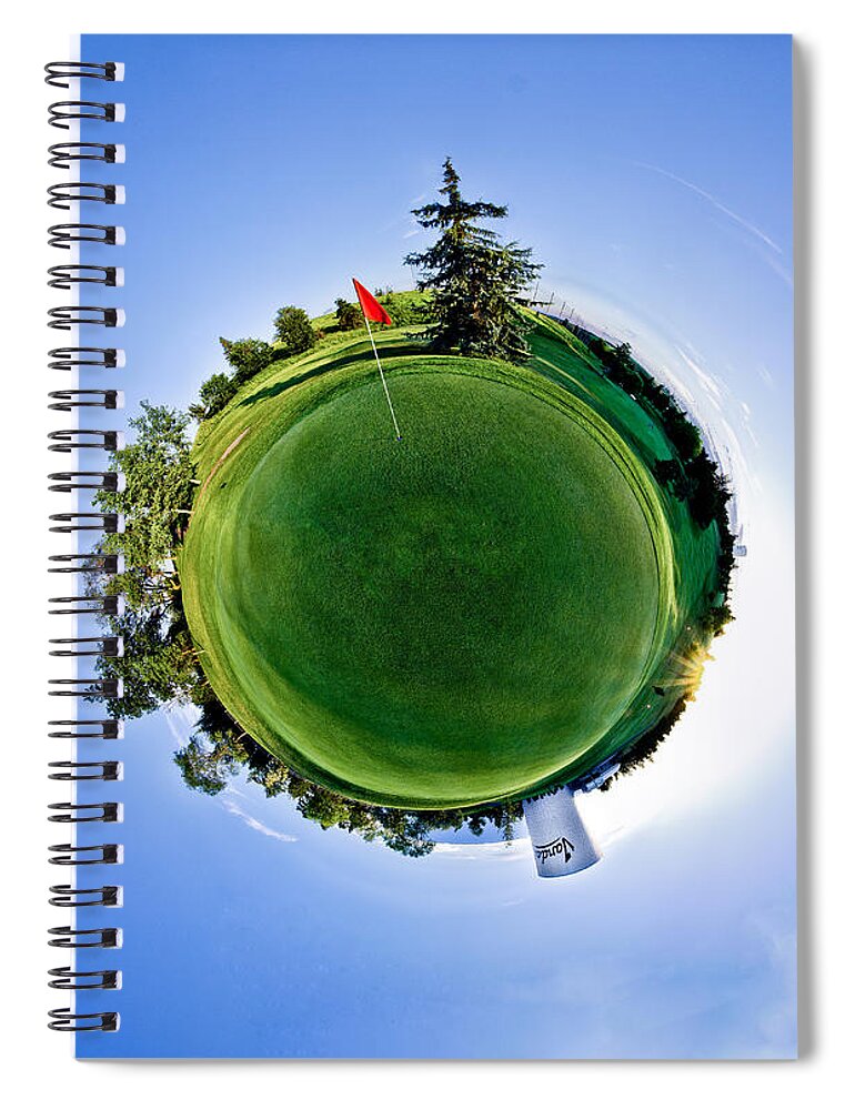 University Spiral Notebook featuring the photograph Golf #1 by Niels Nielsen