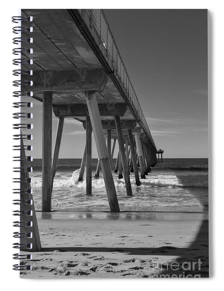 Hermosa Beach Pier Spiral Notebook featuring the photograph Hermosa Beach Pier #2 by Ana V Ramirez