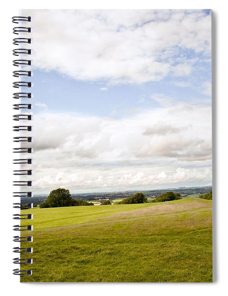 Ireland Digital Photography Spiral Notebook featuring the digital art Hill of Tara #1 by Danielle Summa