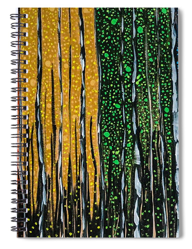 Contemporary Spiral Notebook featuring the painting I'm On Your Side by Joel Tesch