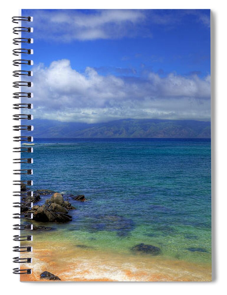 Kapalua Spiral Notebook featuring the photograph Kapalua Bay #3 by Kelly Wade