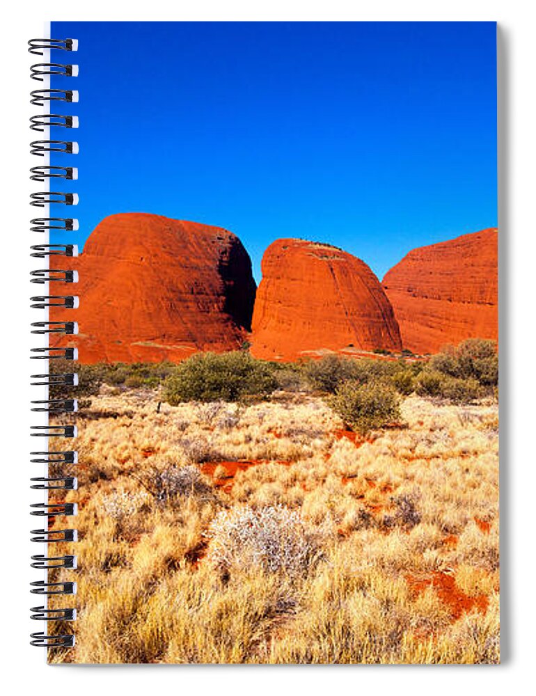 Kata Juta Olgas Central Australia Landscape Outback Spiral Notebook featuring the photograph Central Australia by Bill Robinson