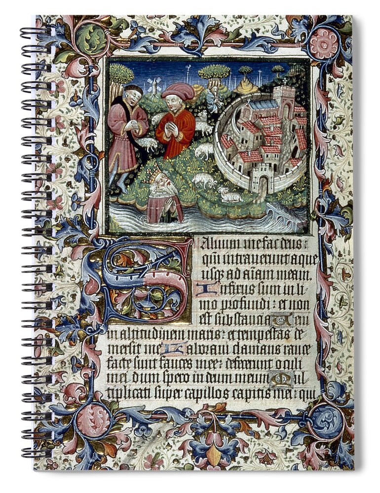 1430 Spiral Notebook featuring the painting King David #1 by Granger