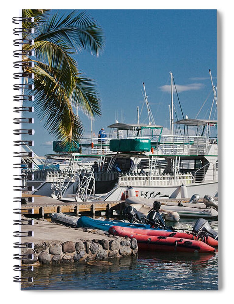  Spiral Notebook featuring the photograph Lahaina Maui Hawaii by Sharon Mau