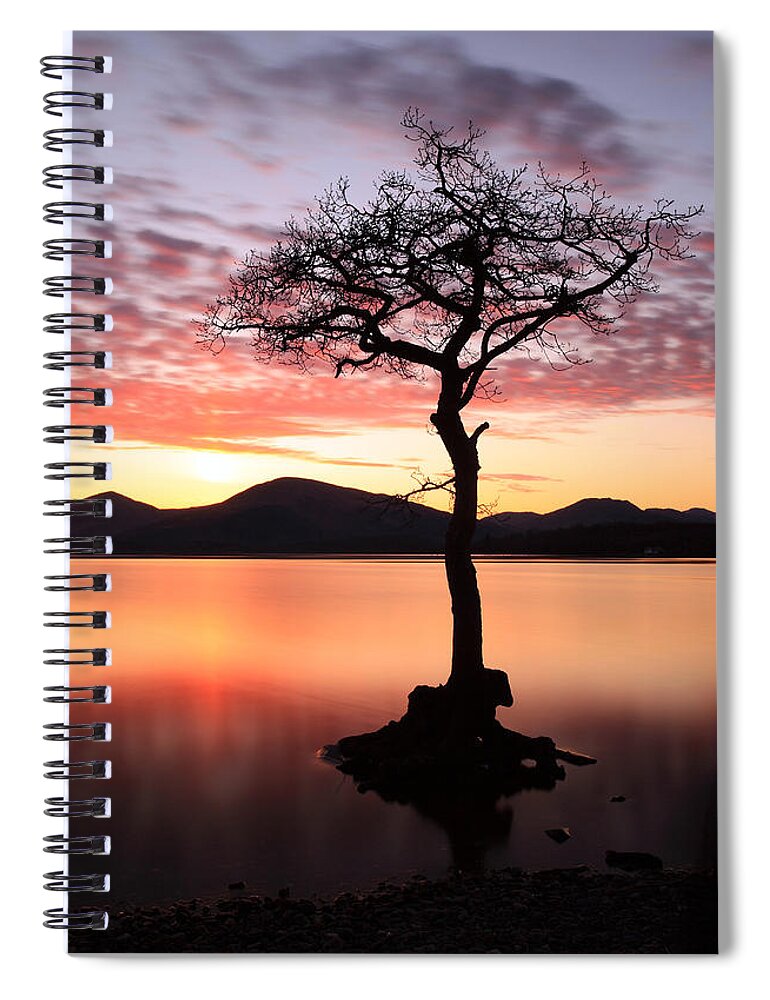 Loch Lomond Spiral Notebook featuring the photograph Loch Lomond Sunset #2 by Grant Glendinning