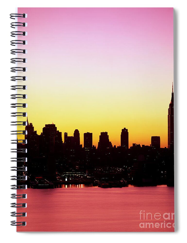Manhattan Spiral Notebook featuring the photograph Manhattan Skyline #1 by Rafael Macia