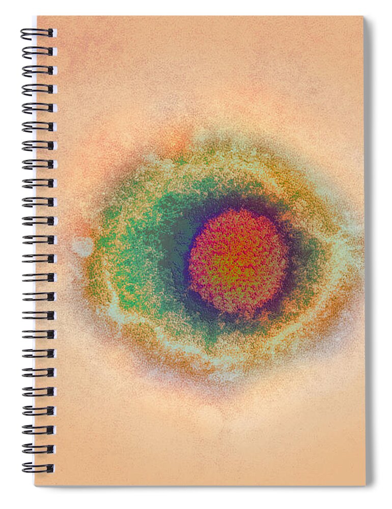 Barr Spiral Notebook featuring the photograph Negatively Stained Hsv #1 by Kwangshin Kim