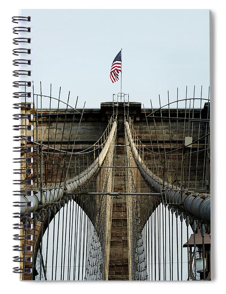 Shadow Spiral Notebook featuring the photograph New York #1 by Henrik Sorensen