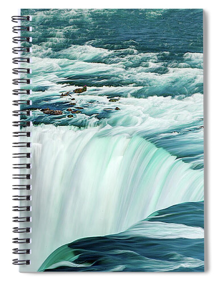 Scenics Spiral Notebook featuring the photograph Niagara Falls #1 by Tony Shi Photography