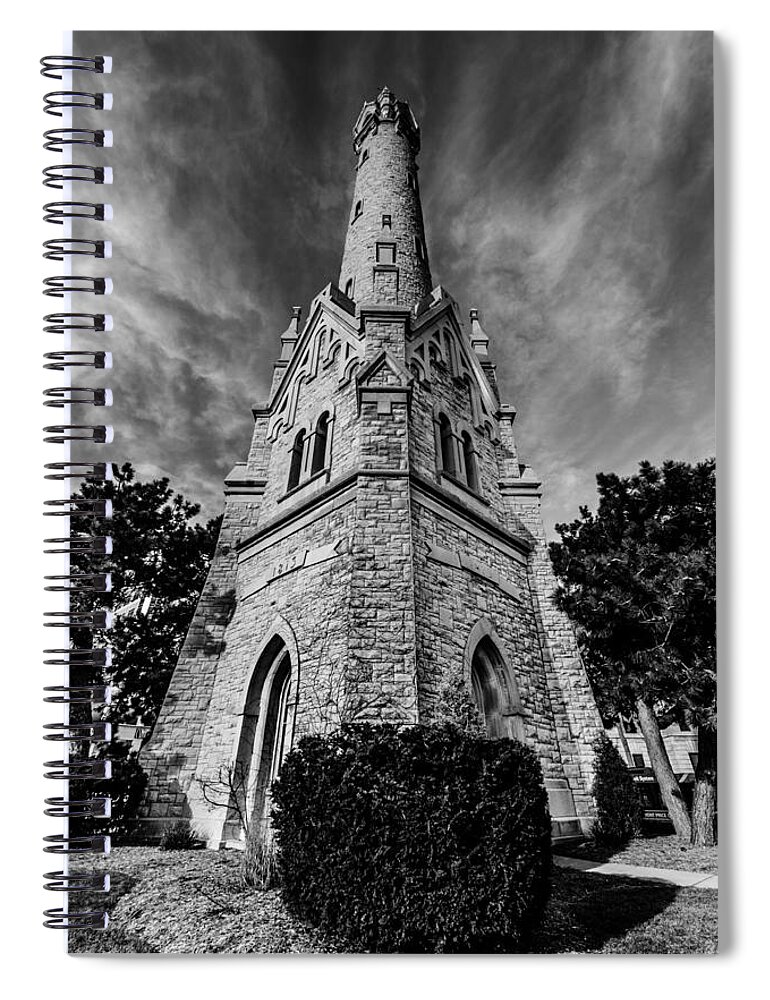 1873 Spiral Notebook featuring the photograph Northpoint Water Tower by Randy Scherkenbach