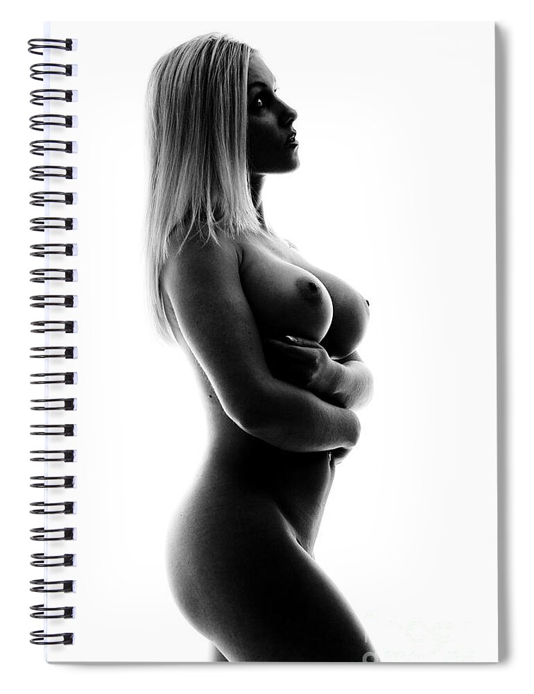 Nude Spiral Notebook featuring the photograph Nude Art #1 by Jt PhotoDesign