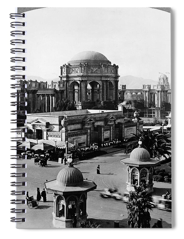 1915 Spiral Notebook featuring the painting Panama-pacific Exposition #1 by Granger