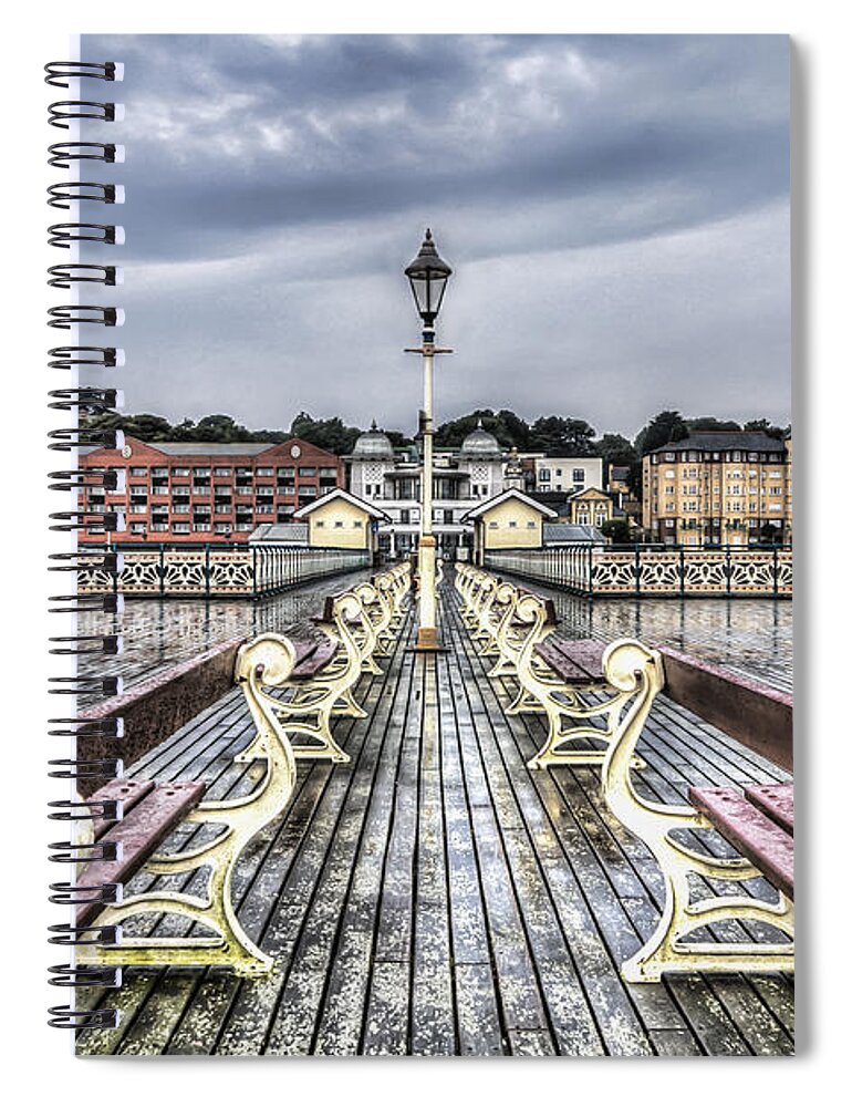 Penarth Pier Spiral Notebook featuring the photograph Penarth Pier 5 #1 by Steve Purnell