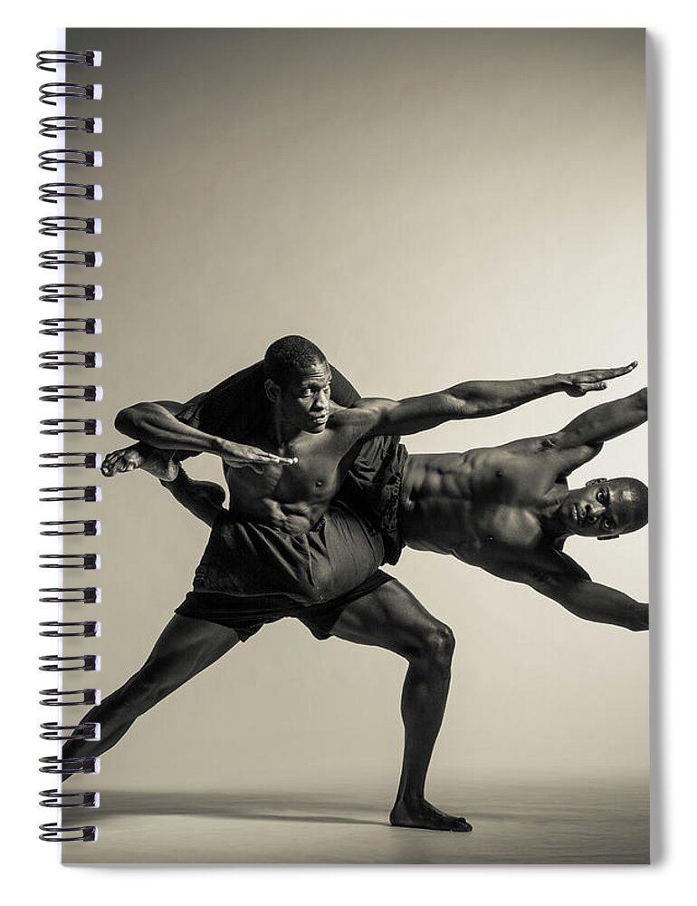 Ballet Dancer Spiral Notebook featuring the photograph Photofusion Shoot Jan 2013 #1 by Maya De Almeida Araujo