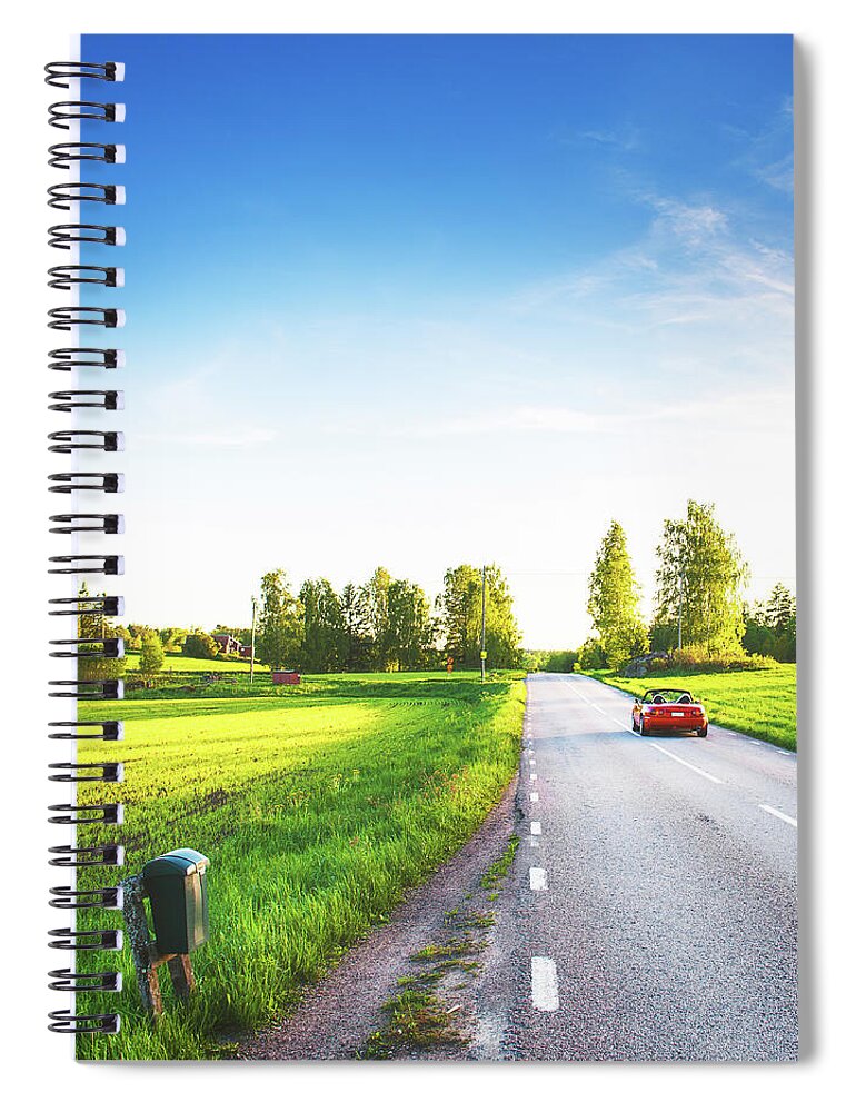 Saturated Color Spiral Notebook featuring the photograph Rural Scene In Sweden #1 by Knape